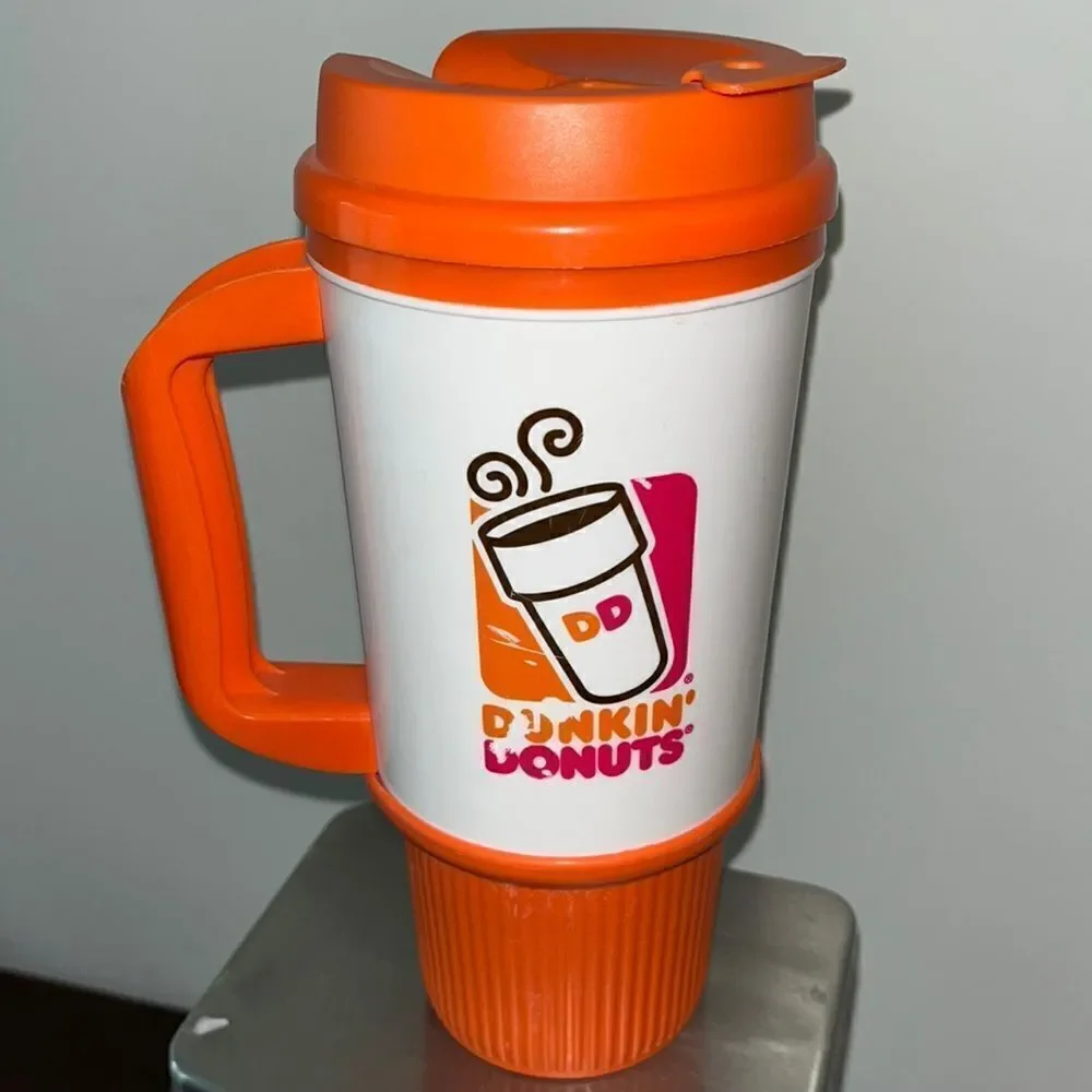 Dunkin Donuts Whirley insulated commuter coffee cup mug retro Bucket Hat Cap NEW